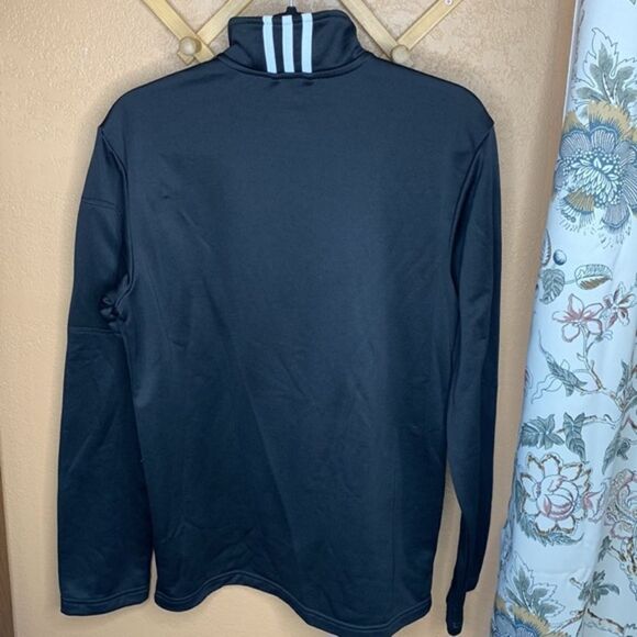 Adidas Black 1/4 Zip Long Sleeve Pullover Size Small - Picture 15 of 15